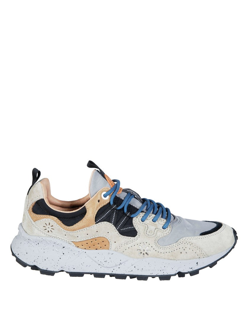 Flower Mountain Yamano 3 Suede-Blend Layered Speckled Midsole Sneakers