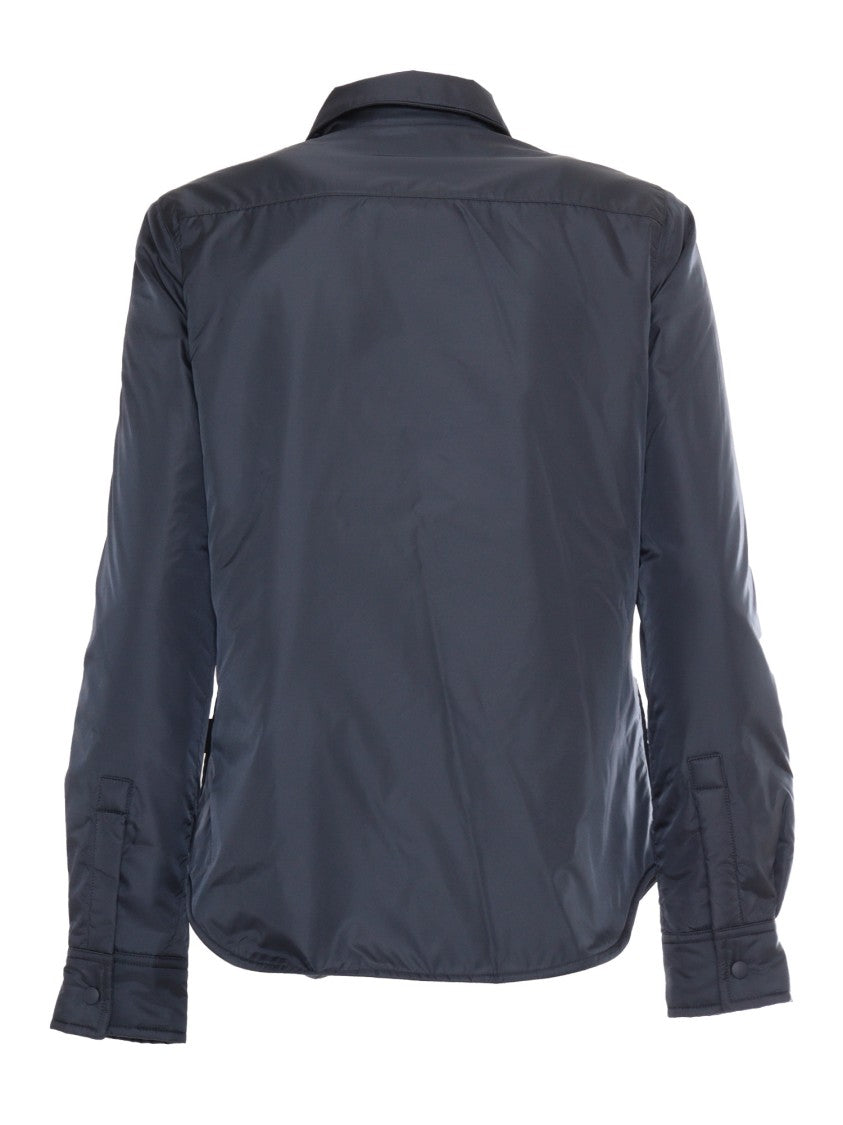 Aspesi Smooth-Finish Black Shirt With Classic Collar