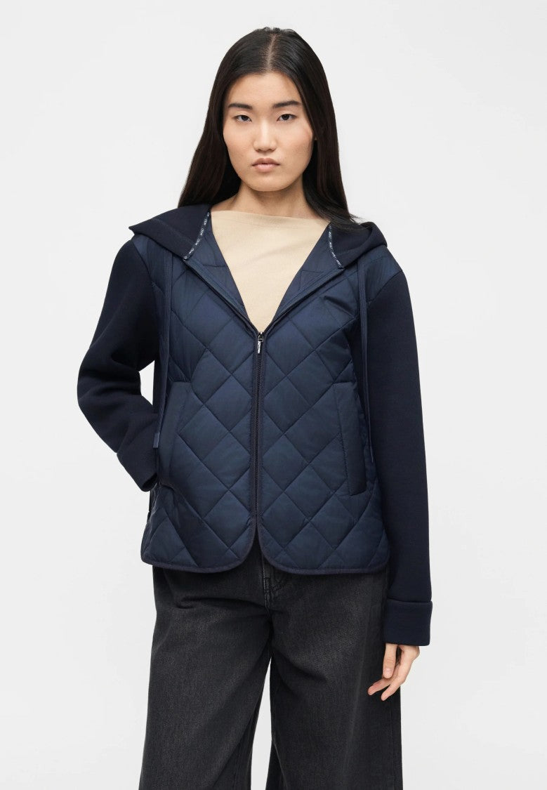 Max Mara Refined Blue Jacket With Quilted Front