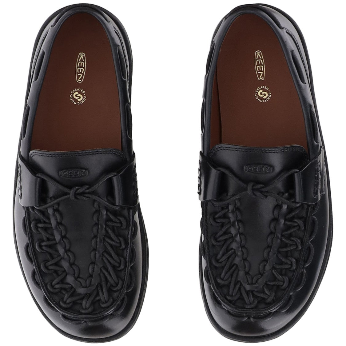 Keen Smooth Leather Woven Flats