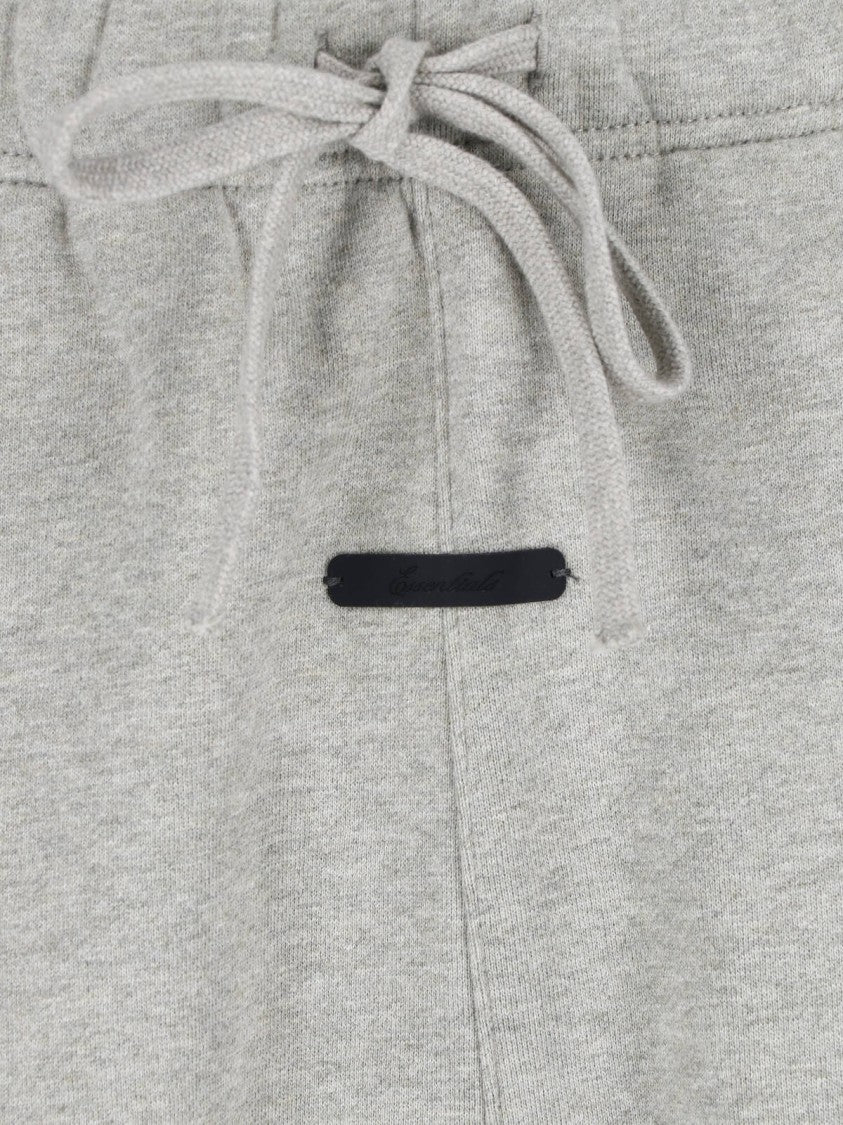 Fear Of God Essentials Grey Relaxed Fit Tonal Embroidered Trousers