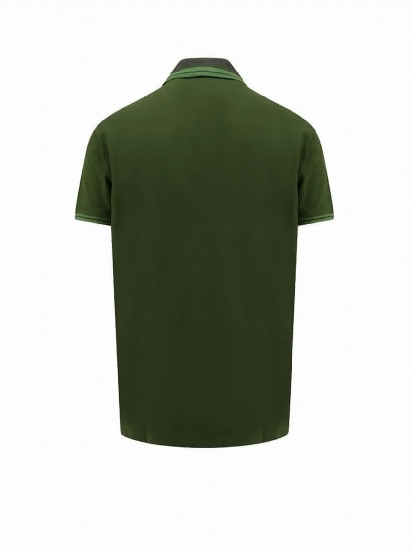 Etro Textured Knit Polo Shirt With Classic Collar