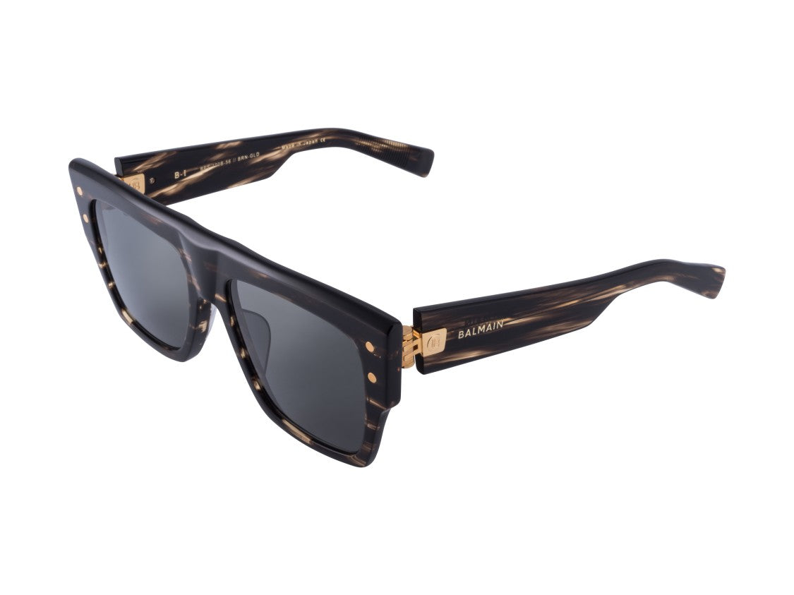 Balmain B - I Tortoiseshell Oversized Square Sunglasses