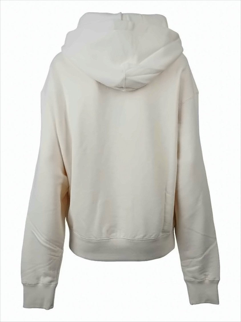 Jil Sander Minimalist Hoodie With Relaxed Fit And Drawstring