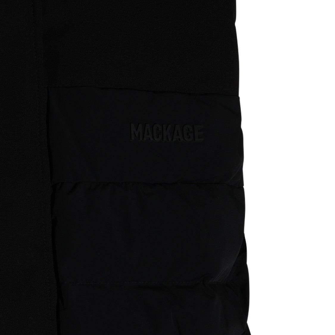 Mackage Black Quilted Sleeveless High Collar Nylon Down Jacket
