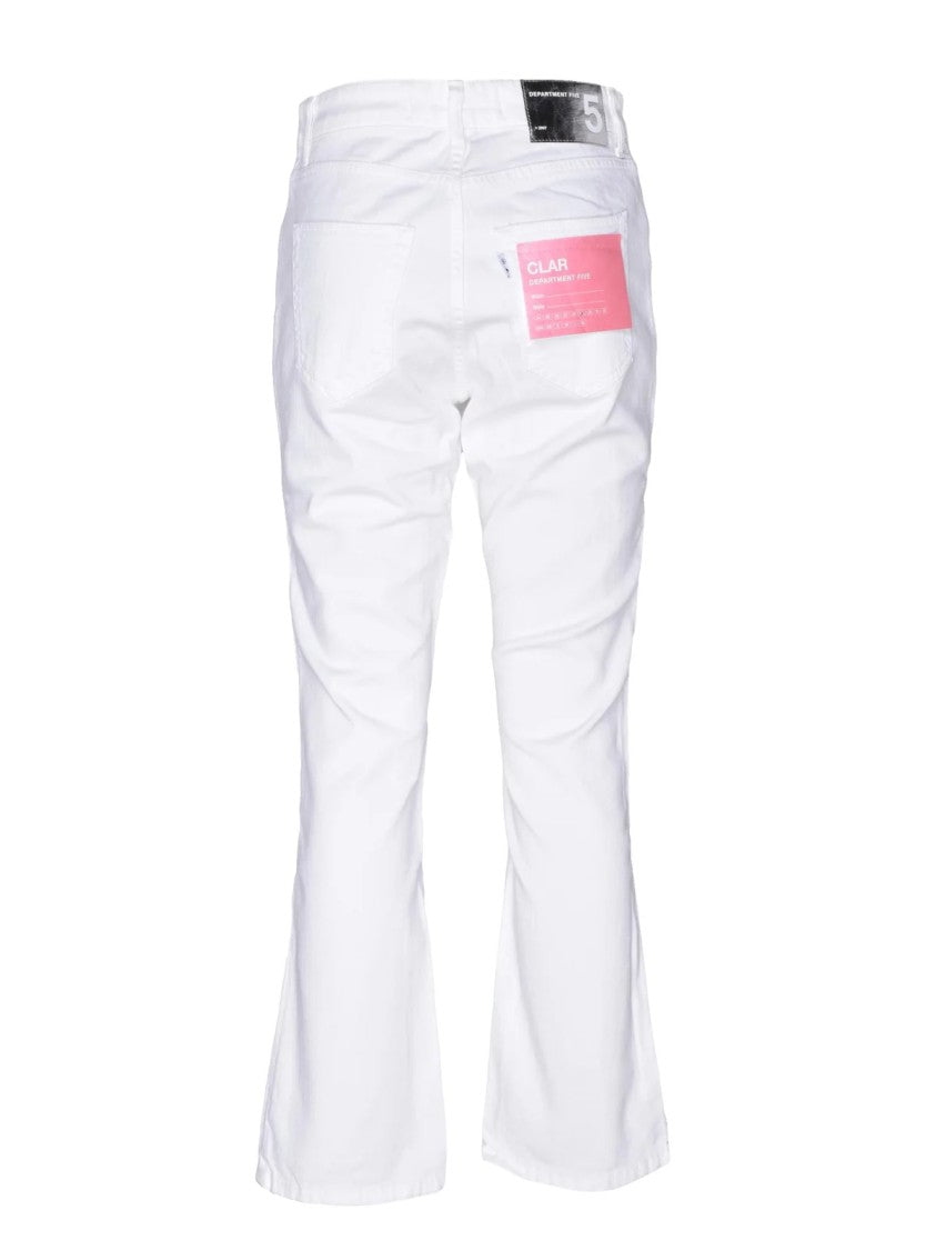 Department 5 White Slim-Fit Five-Pocket Stretch Cotton Jeans