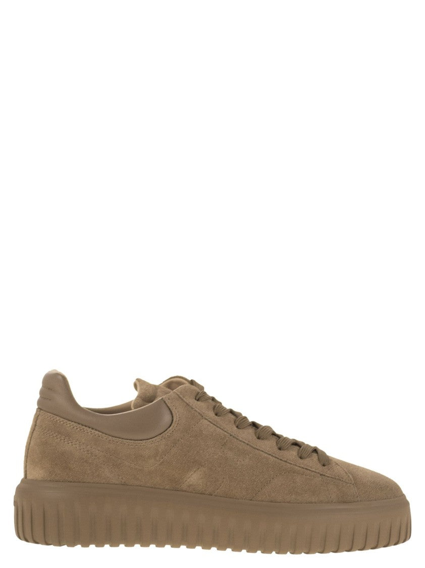 Hogan H-Stripes Suede Trainers