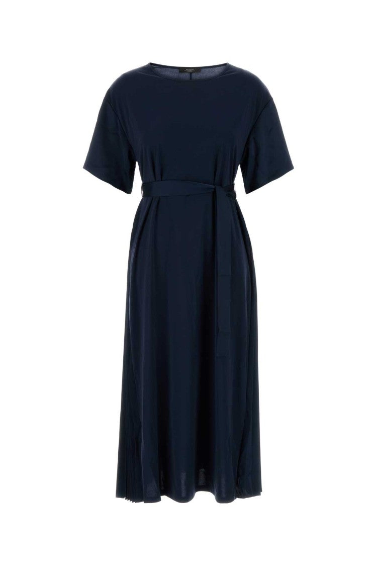 Weekend Navy Blue Stretch Nylon Blend Jordan Dress