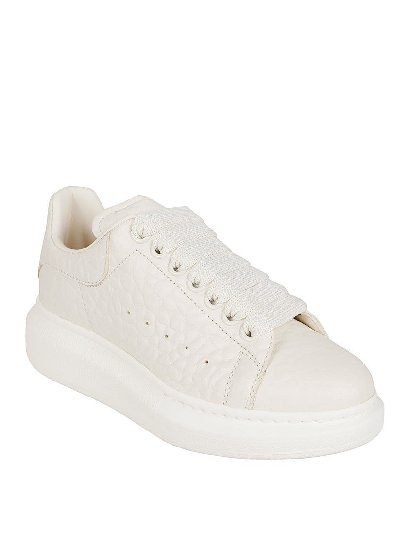 Alexander Mcqueen Oversized Off-White Full-Grain Leather Sneakers