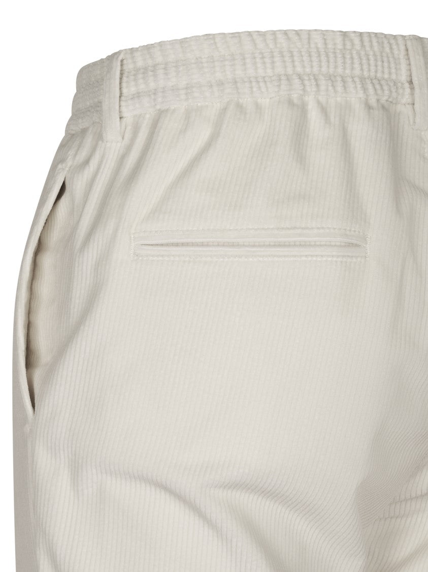 Tagliatore Cream Tailored Trousers With Straight Leg Cut