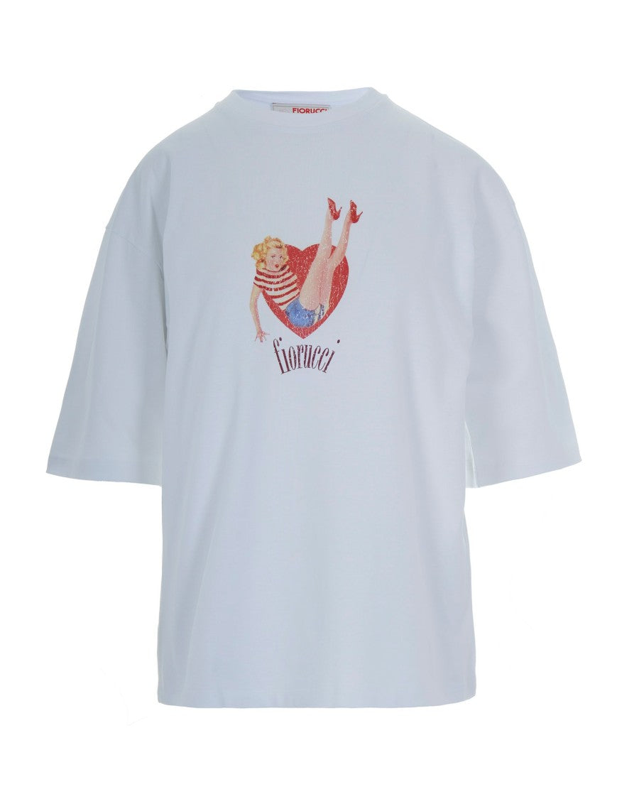 Fiorucci White Pin Up Lover T-Shirt