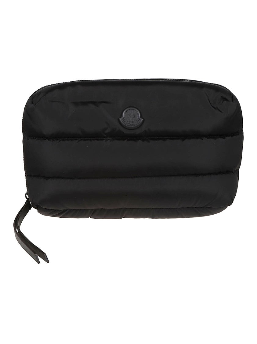 Moncler Black Caradoc Quilted Polyamide Beauty Case