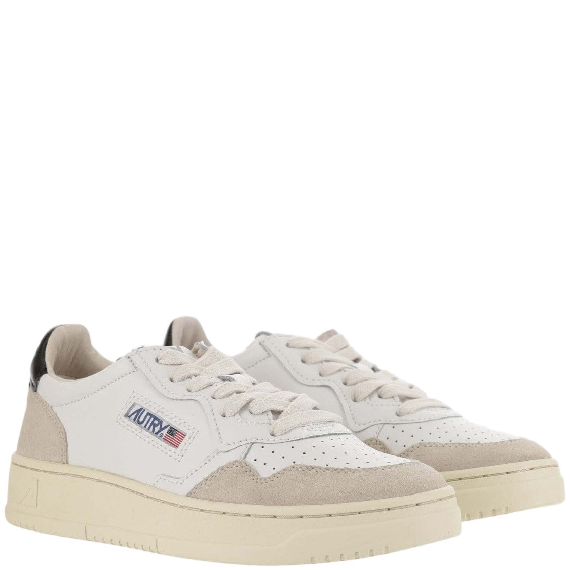 Autry Black Medalist Low Suede Sneakers