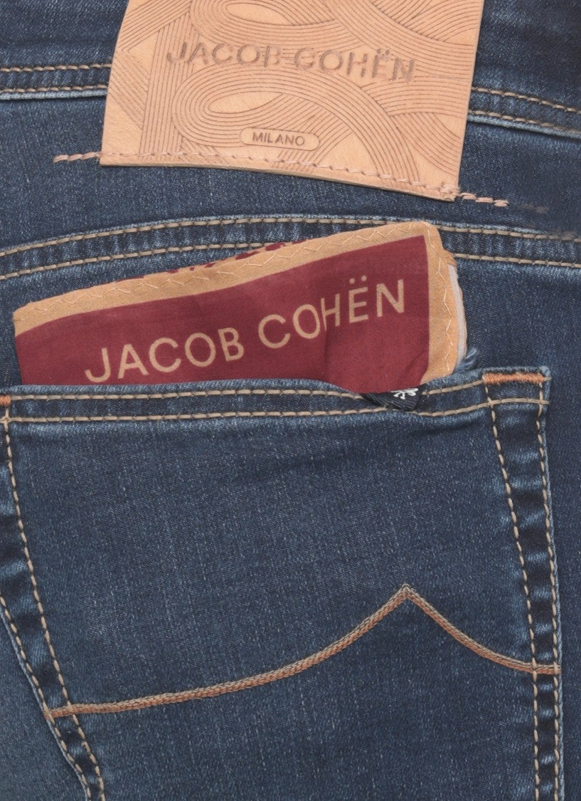 Jacob Cohen Blue Nick Slim Cotton Jeans