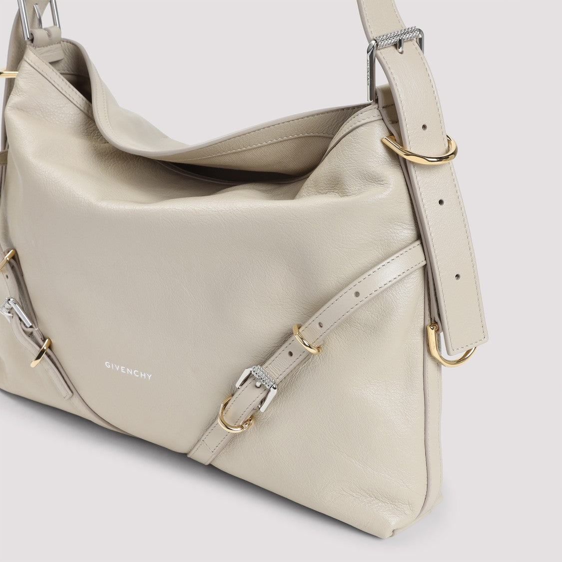 Givenchy Natural Beige Leather Voyou Medium Bag