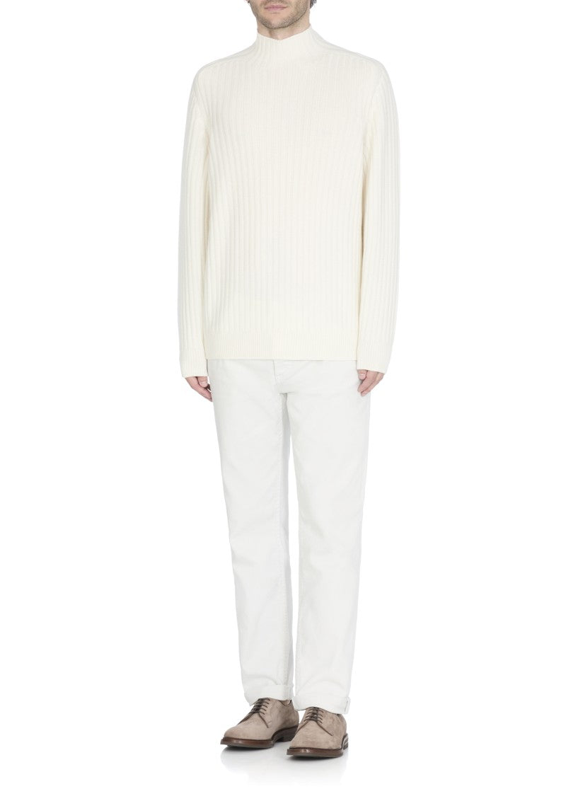 Brunello Cucinelli Ivory Cucinelli Cashmere Sweater