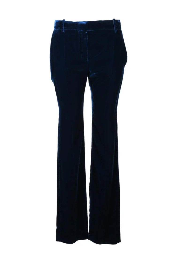 Nina Ricci Velvet Trousers - Midnight Blue