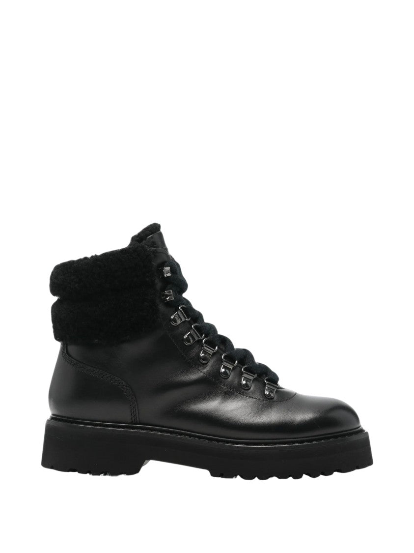 Woolrich Main Hiking Leather Shearling Boots