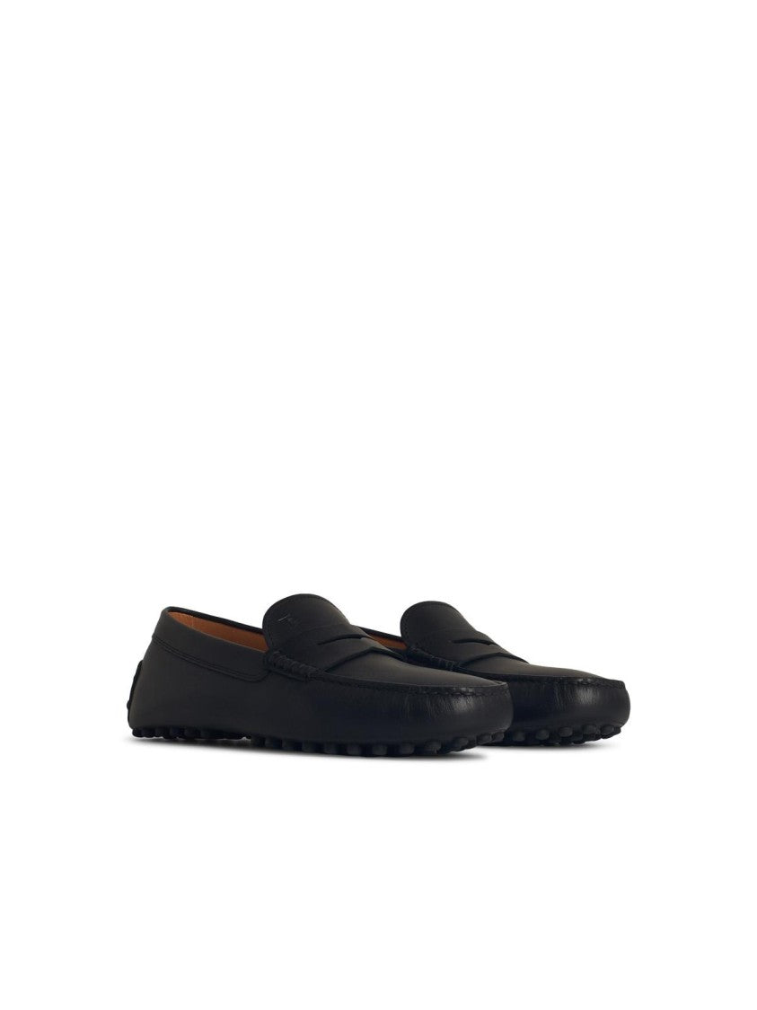 Tod's Black Leather Loafers