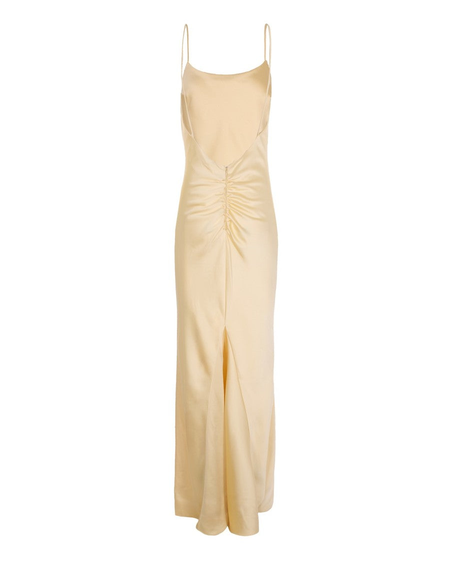 The Andamane Vanilla Maxi Water Lily Dress