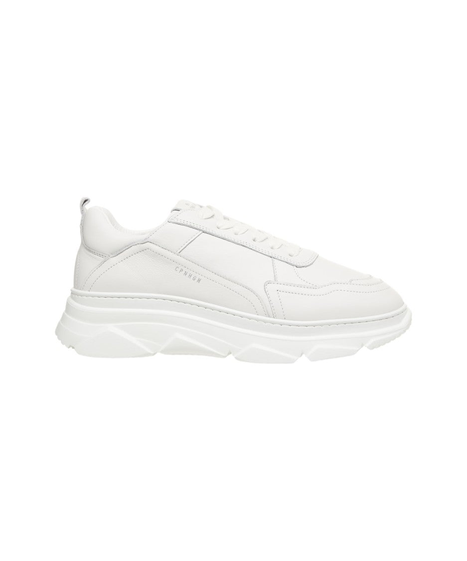 Copenhagen Rounded Premium Leather Sneakers With Chunky Rubber Sole