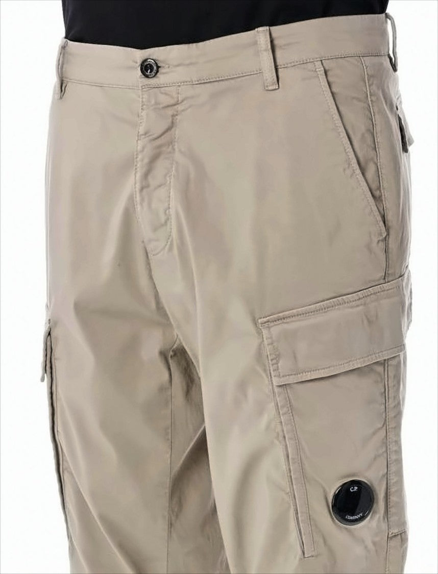C.P. Company Relaxed Fit Straight Pants With Flap Cargo Pockets