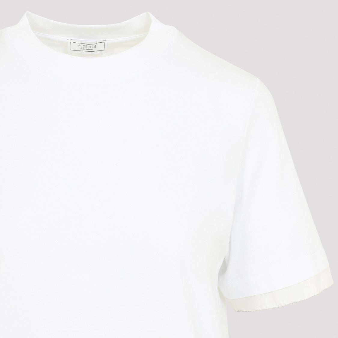 Peserico White Cotton T-Shirt