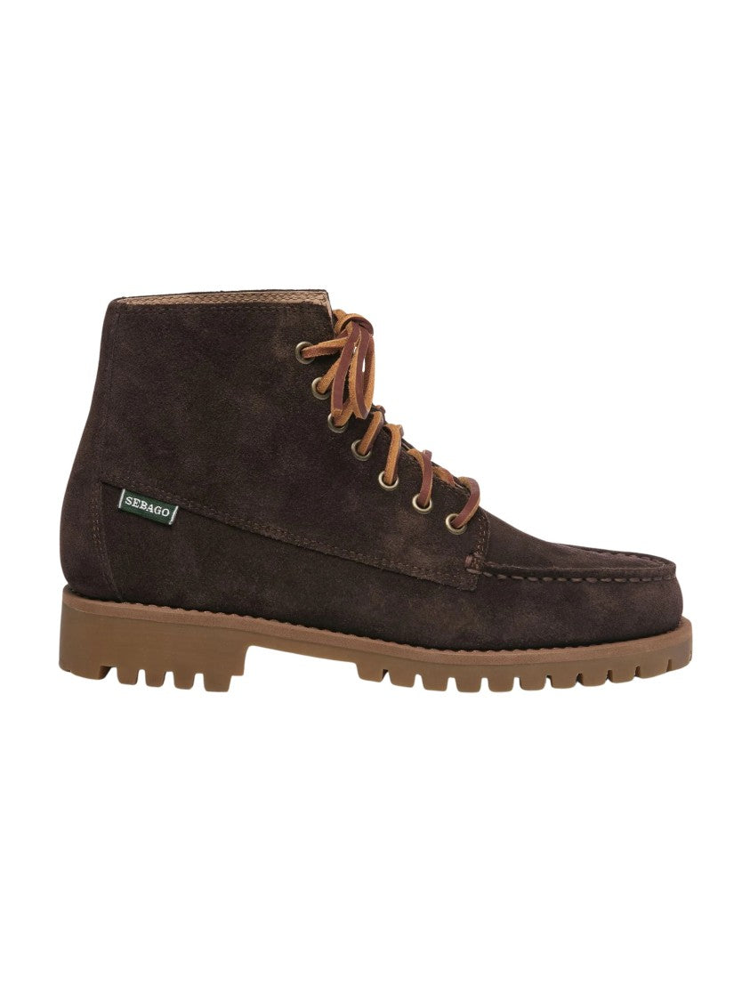 Sebago Parker Oiled Suede Rugged Rubber Sole Ankle Boots