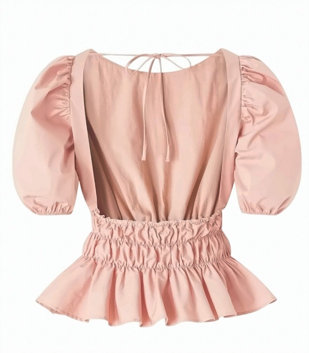 Pinko Joandra Cotton Poplin Crop Top