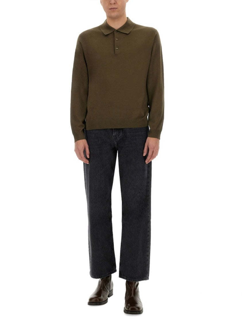 Sunflower Relaxed Fit Merino Wool Polo Shirt