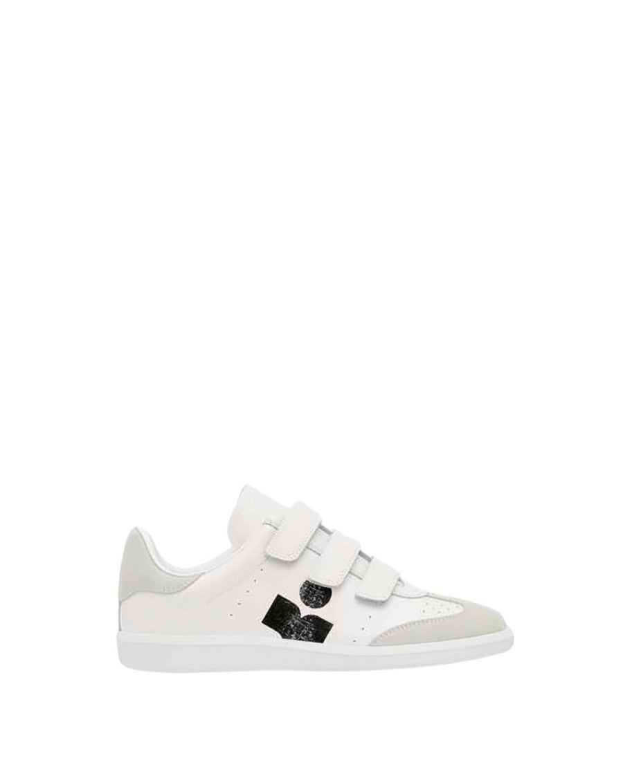 Isabel Marant Low-Top Leather Sneakers With Suede Accents