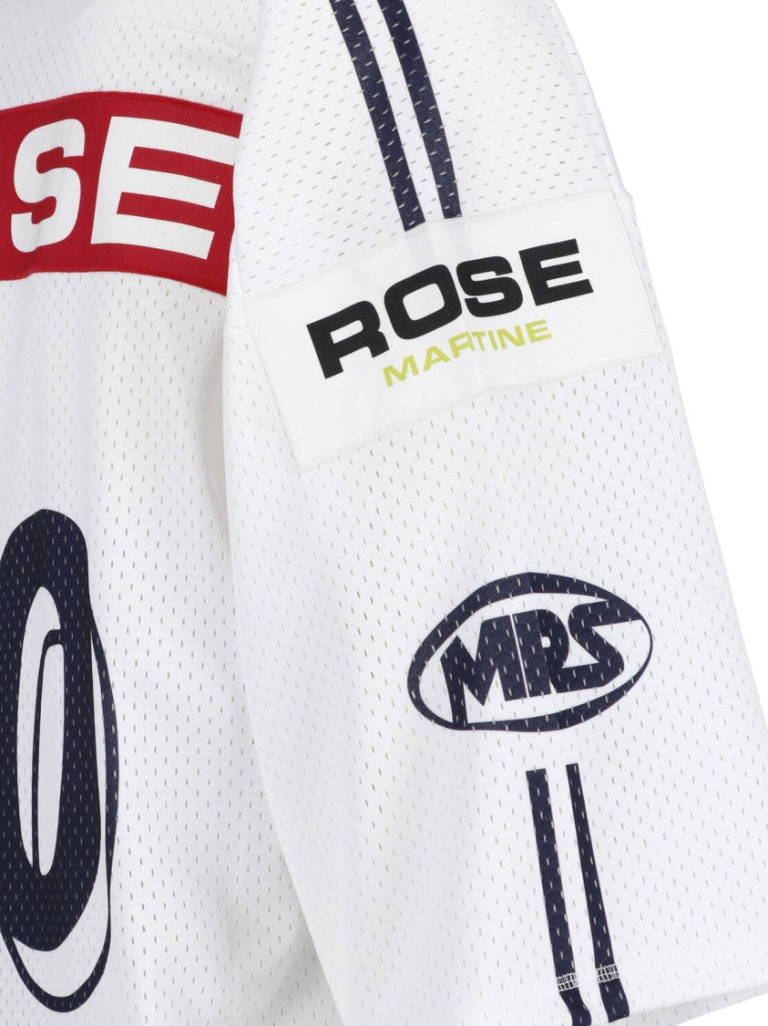 Martine Rose White Relaxed Fit Graphic Sports Jersey