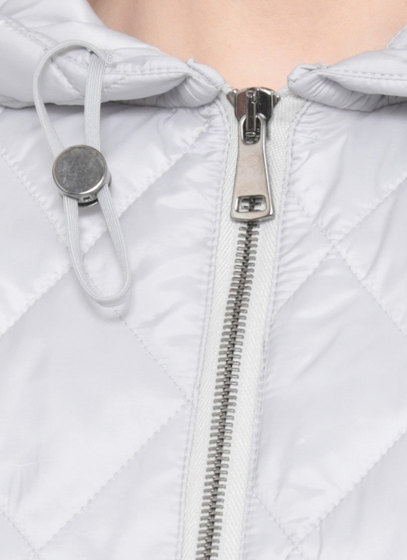 Fabiana Filippi Grey Lightpoint Detail Quilted Jacket