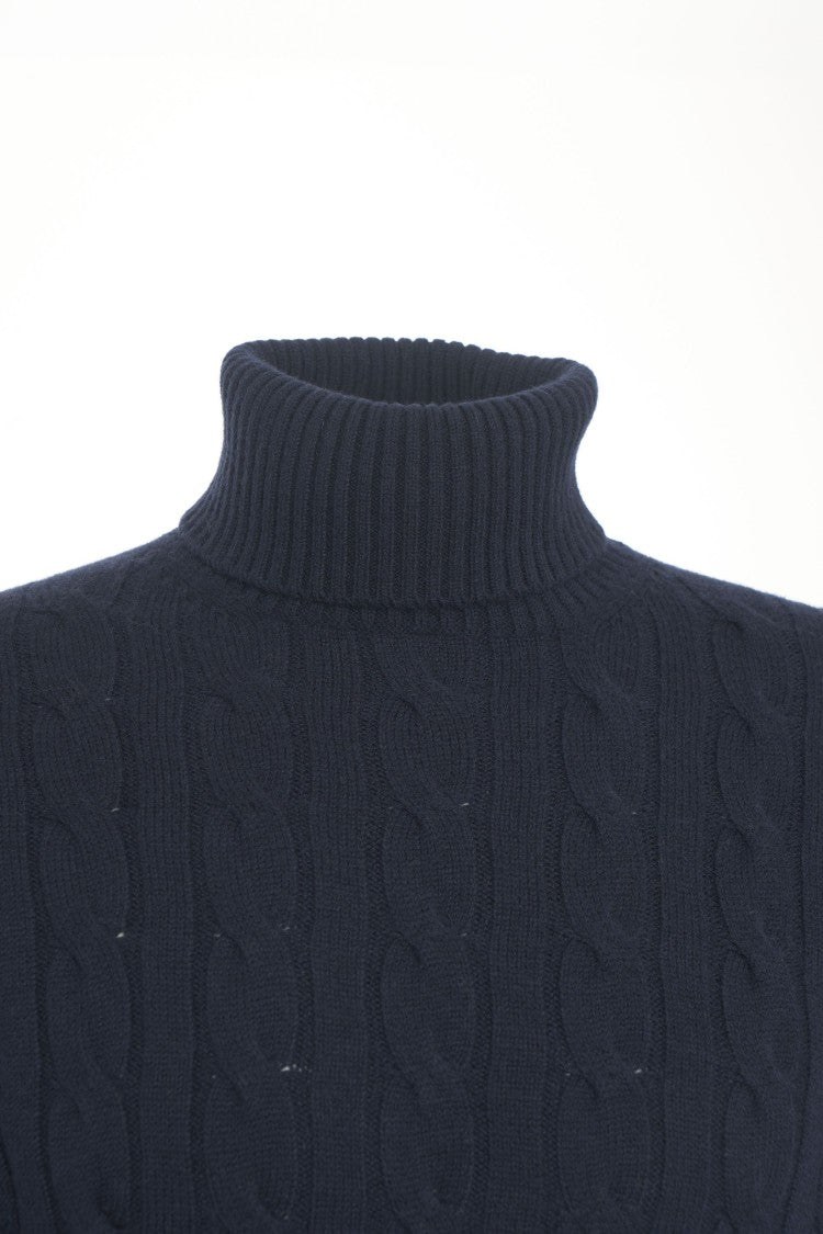 Kangra Turtleneck Sweater With Cable Knit Pattern