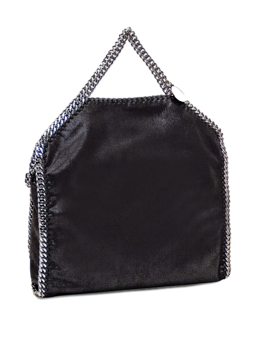 Stella Mccartney Chain-Link Trimmed Black Slouch Body Bag