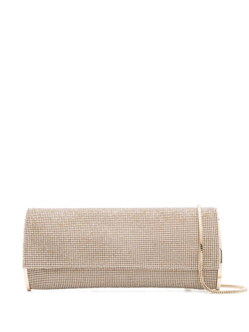 Benedetta Bruzziches Sand Crystal Mesh Clutch