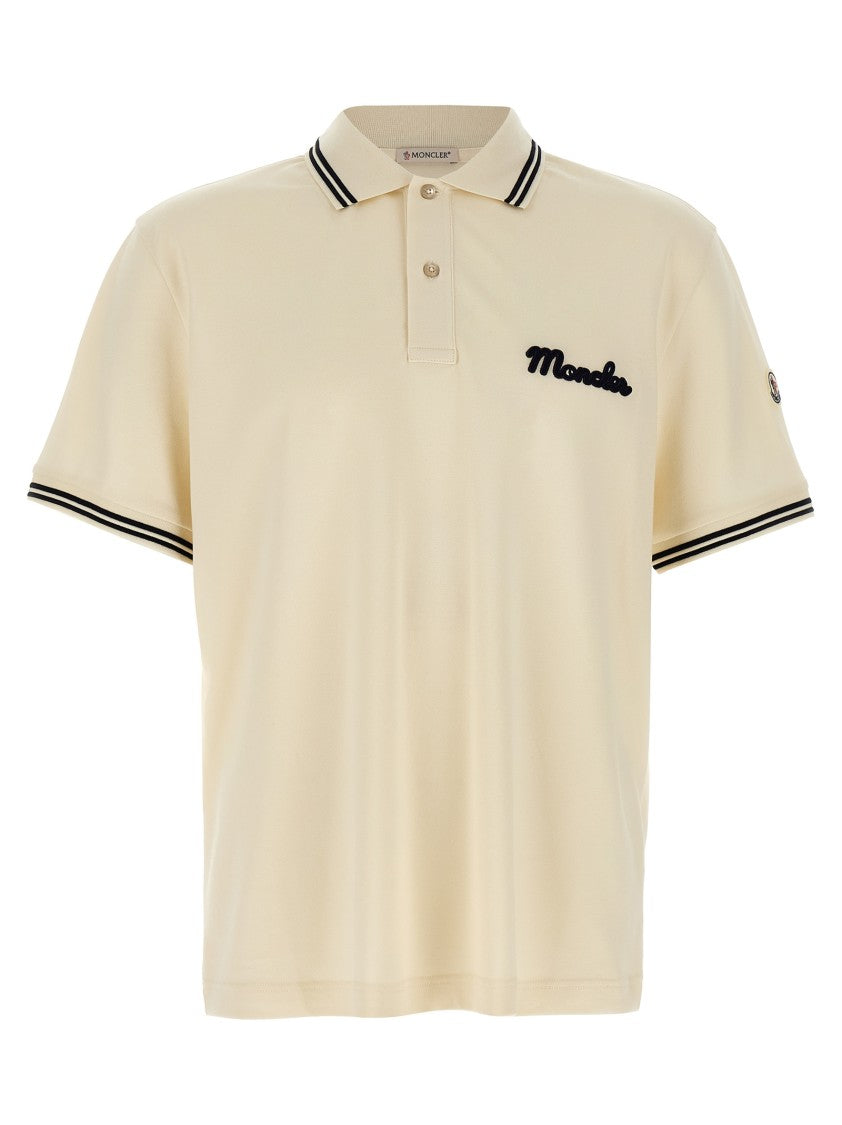 Moncler Logo Embroidery Polo Shirt