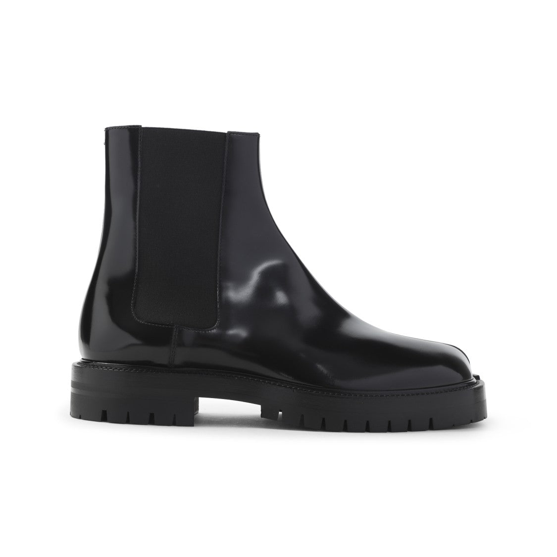 Maison Margiela Tabi County Chelsea Black Calf Leather Boots