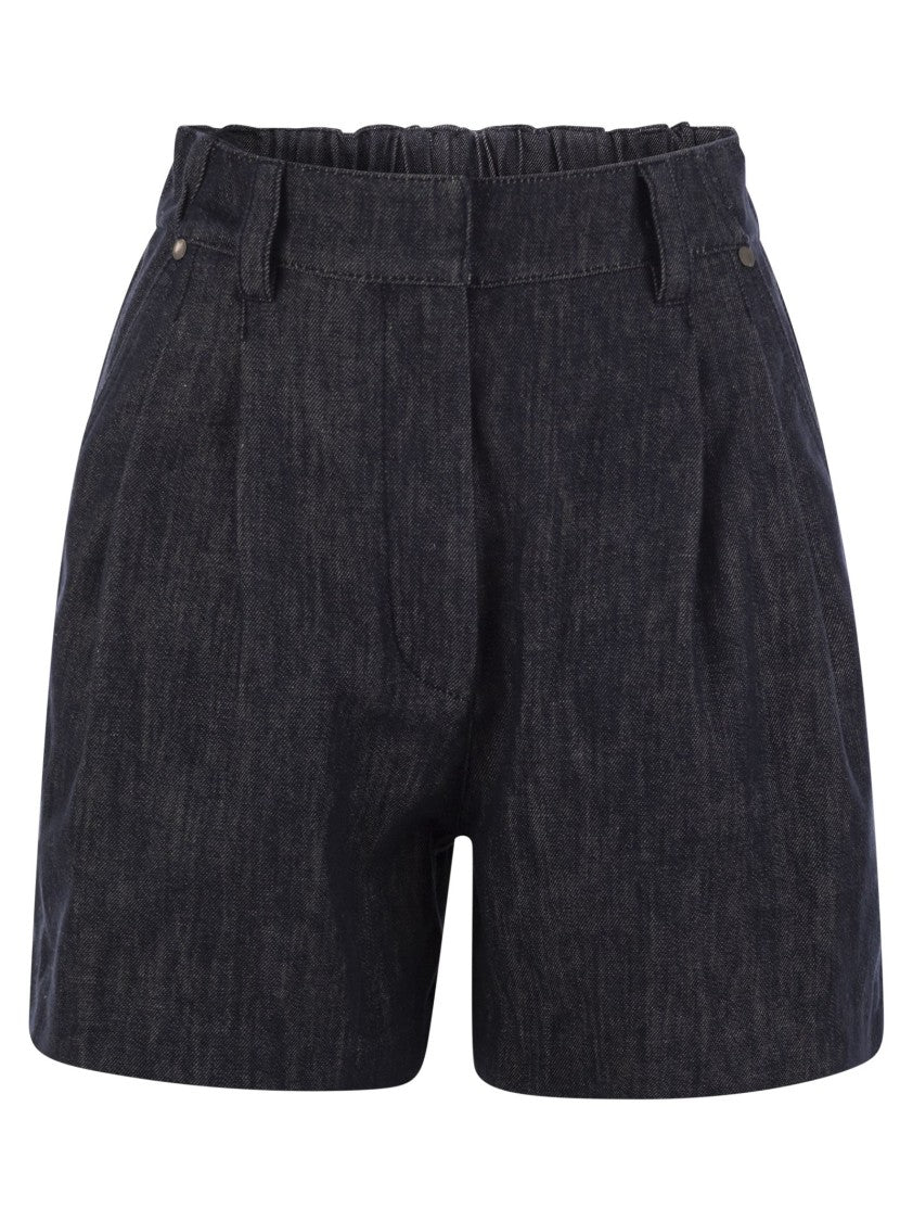 Brunello Cucinelli Relaxed-Fit Denim Shorts