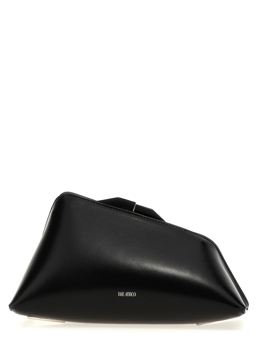 The Attico Structured Nappa Leather Clutch With Magnetic Closure