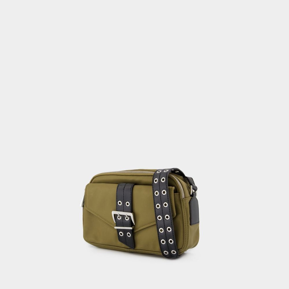 Ganni Bucky Camera Bag Crossbody - Nylon - Green
