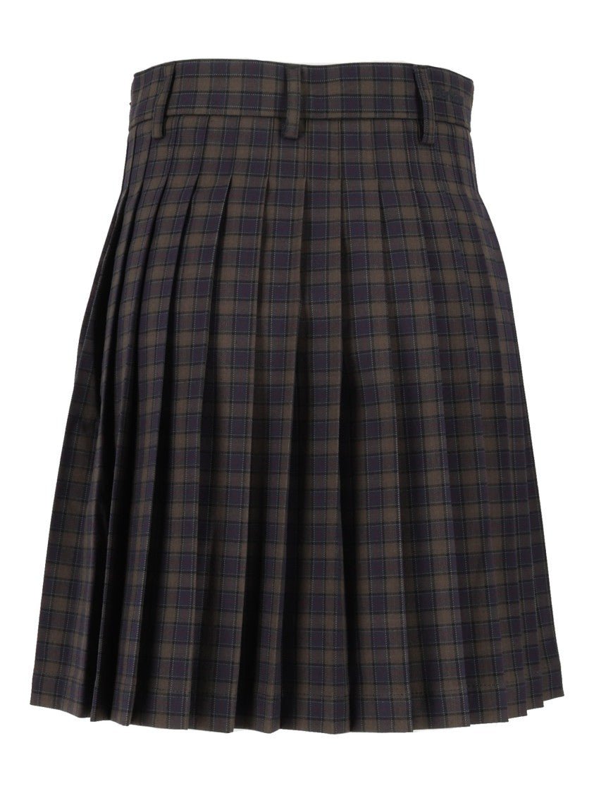 Barbour Carville Pleated Mini Skirt