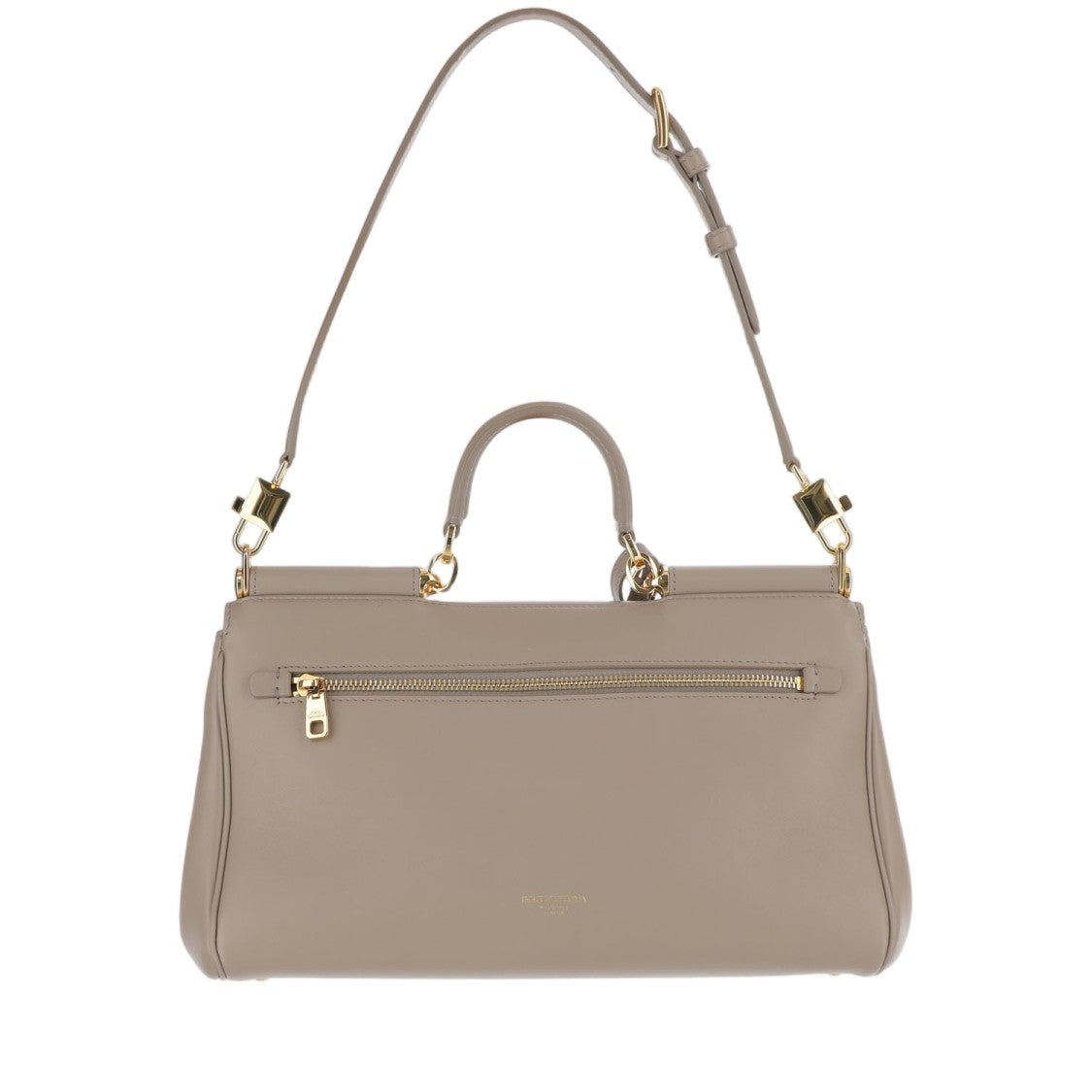 Dolce & Gabbana Structured Medium Handbag In Smooth Calfskin Leather