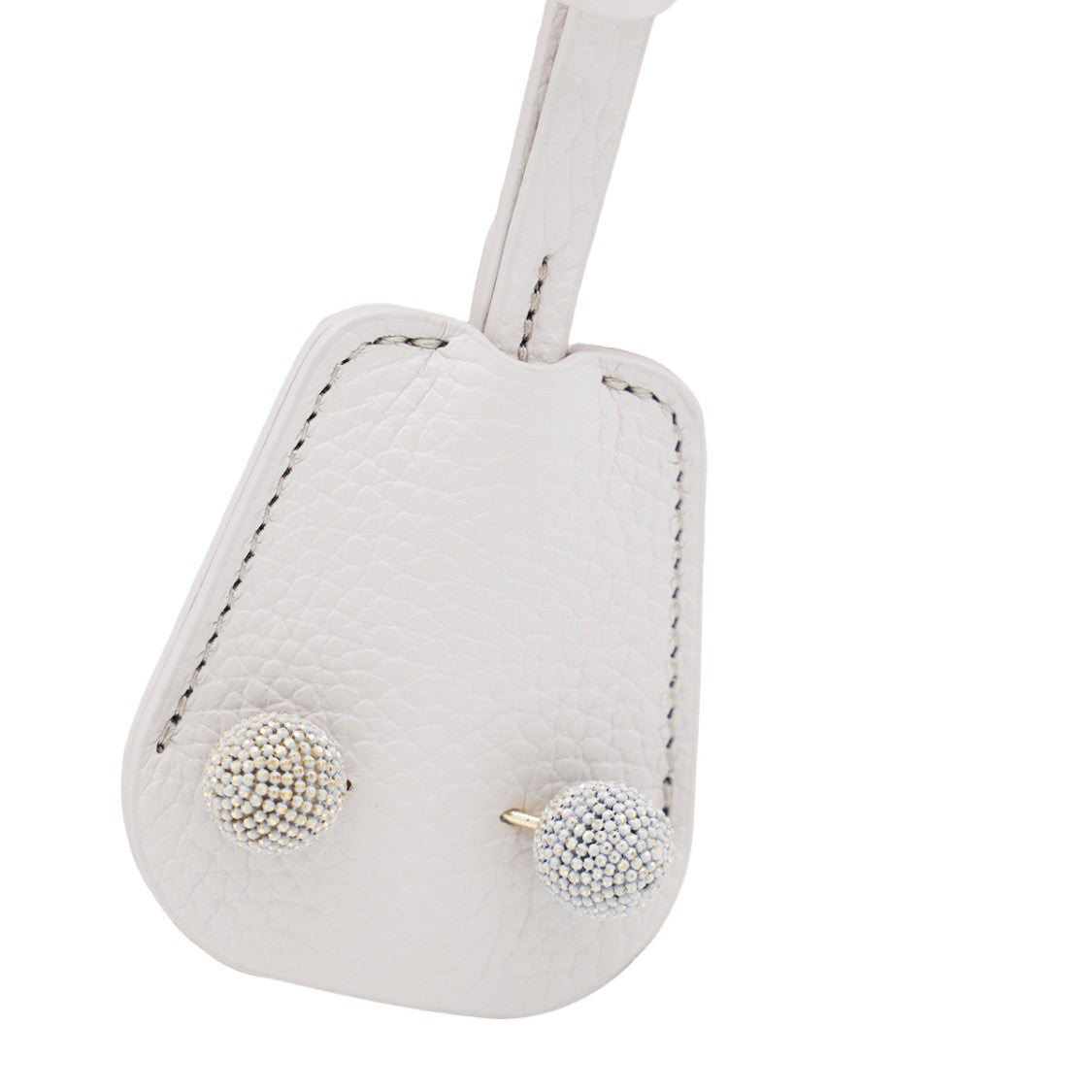 Fabiana Filippi Structured White Handbag With  And Decorative Embellishments