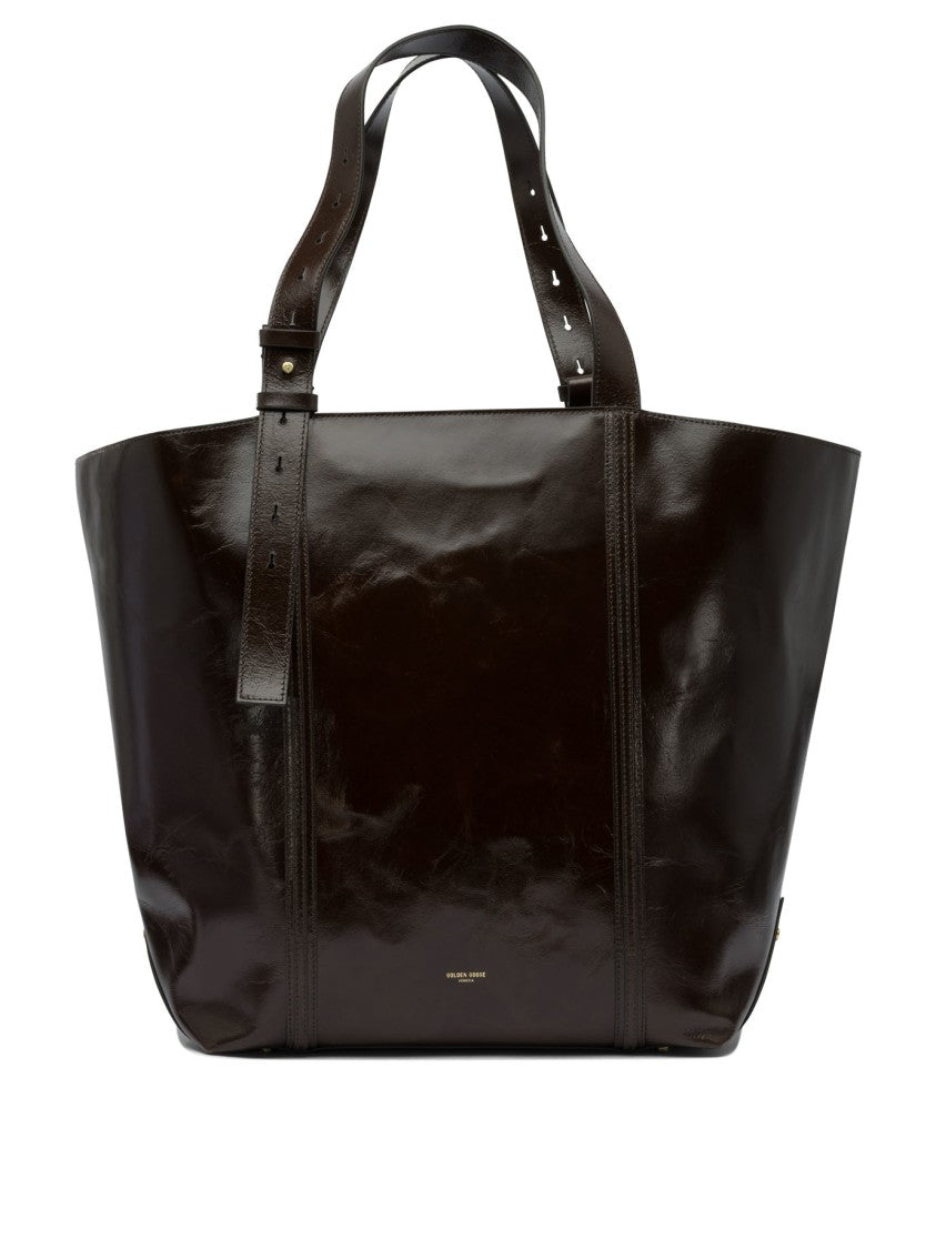 Golden Goose Shoulder Bag With Wavy Leather Design