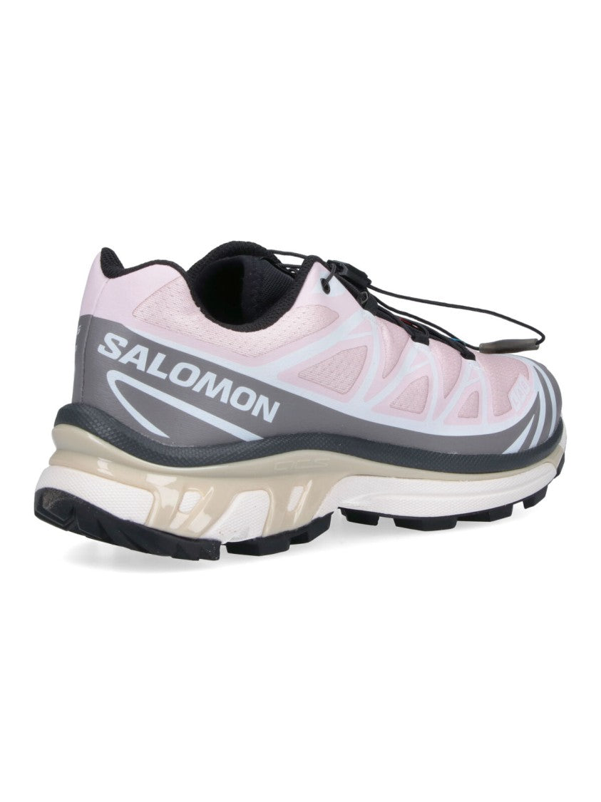 Salomon Grey Breathable Mesh Quick-Lace Sneakers