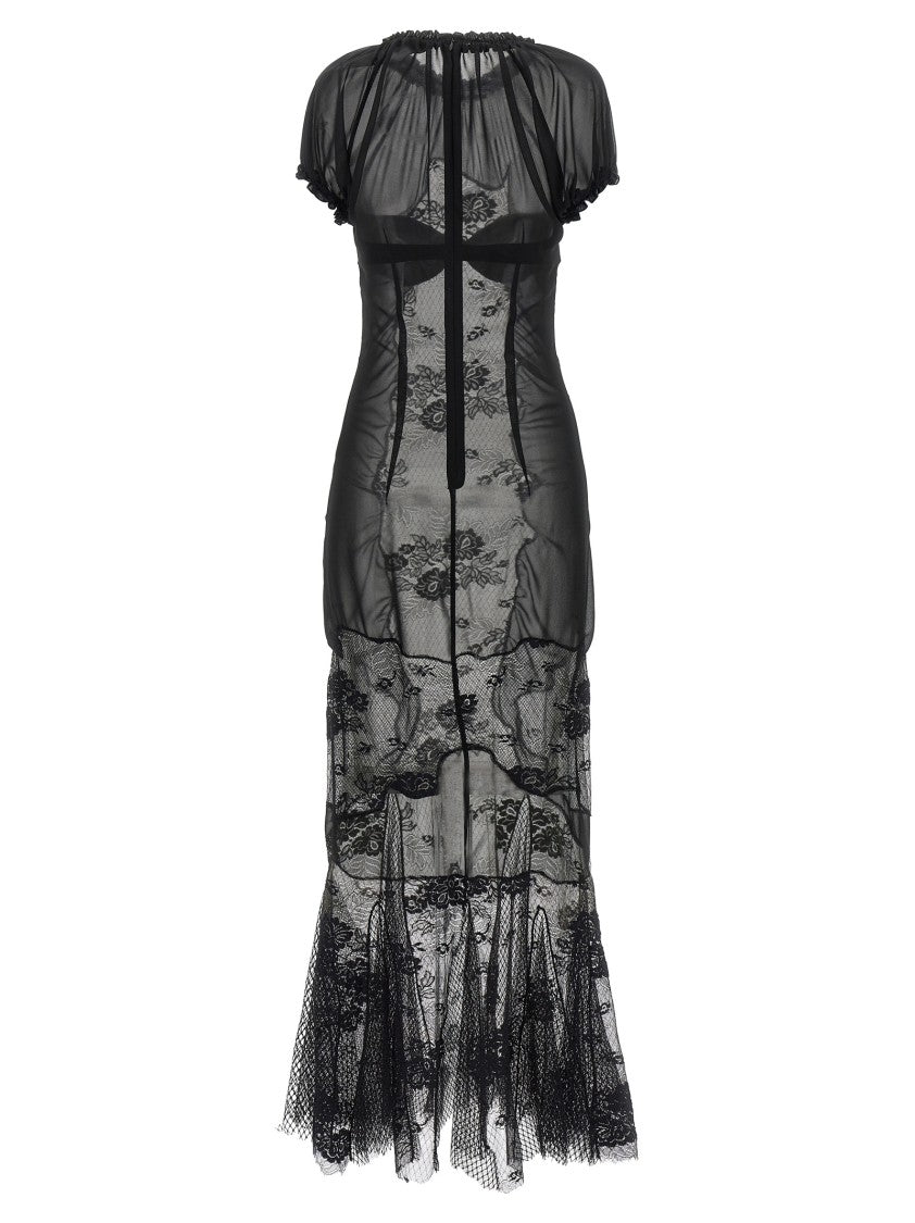 The Attico Lace Tulle Dress