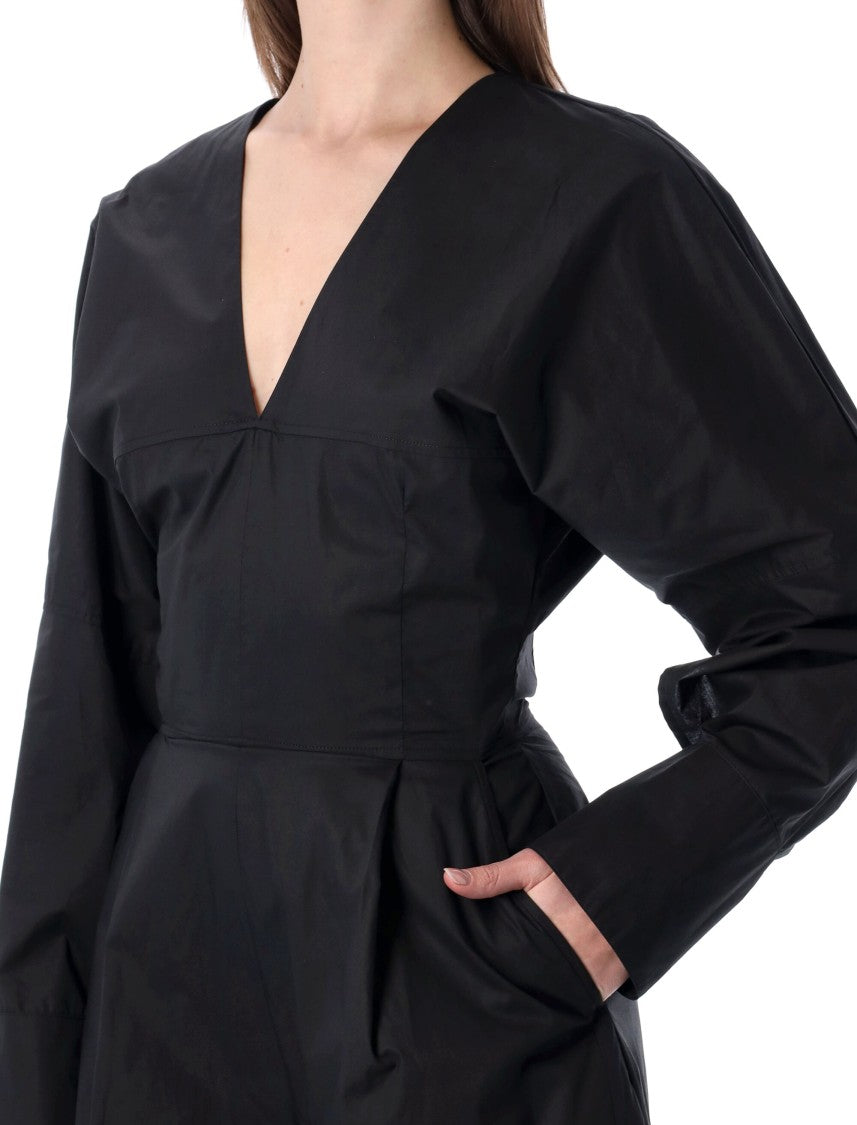 The Latest Drew Cotton Poplin Deep V Jumpsuit