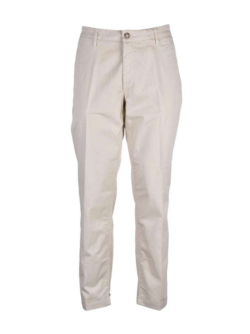 Re-Hash Beige Stretch Cotton Pants