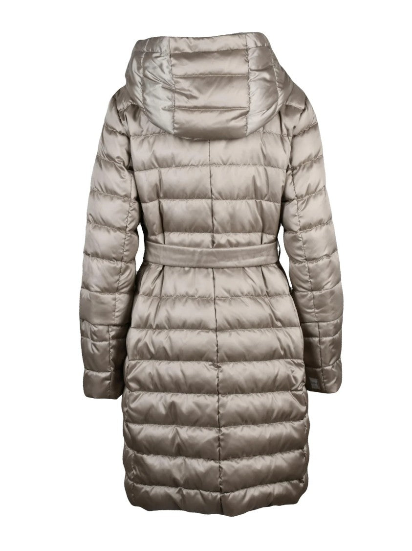 Max Mara Grey Polyamide-Blend Down Reversible Jacket